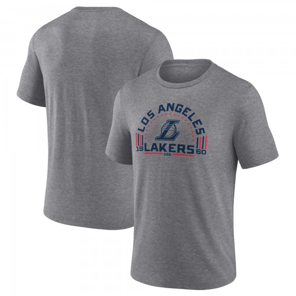 Футболка Los Angeles Lakers Team Freedom Tri-Blend - Gray