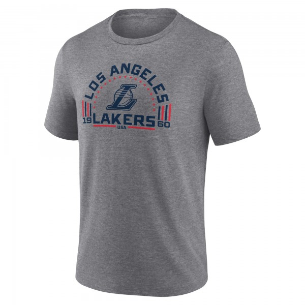 Футболка Los Angeles Lakers Team Freedom Tri-Blend - Gray