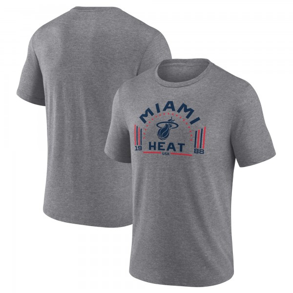 Футболка Miami Heat Gray Team Freedom Tri-Blend