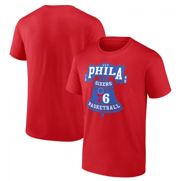Philadelphia 76ers Gray Team Freedom Tri-Blend T-Shirt
