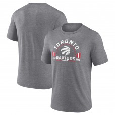 Toronto Raptors Gray Team Freedom Tri-Blend T-Shirt