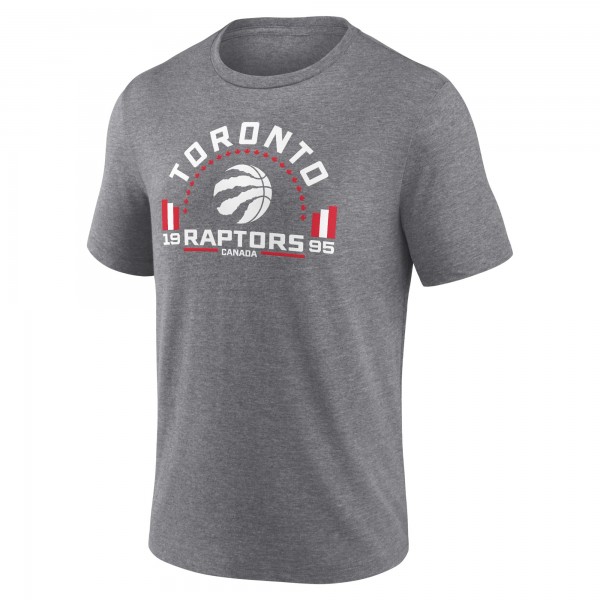 Toronto Raptors Gray Team Freedom Tri-Blend T-Shirt