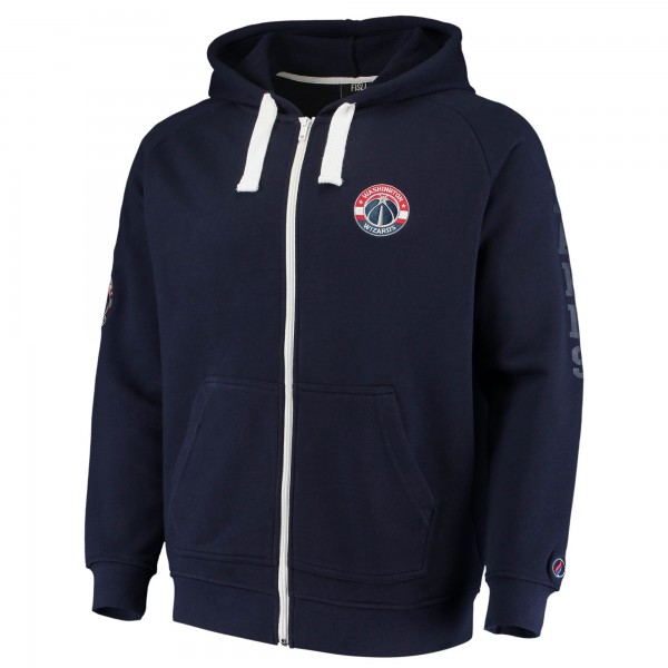 Толстовка на молнии Washington Wizards Logo Patch - Navy - фирменная одежда NBA