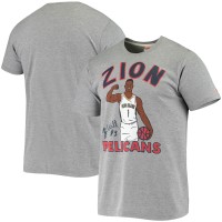 Футболка Zion Williamson New Orleans Pelicans Homage Icons - Gray