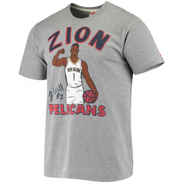 Футболка Zion Williamson New Orleans Pelicans Homage Icons - Gray