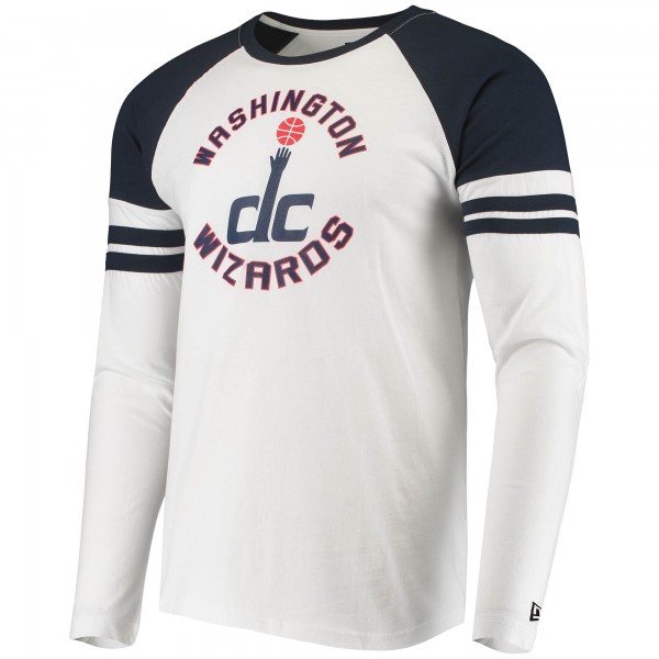 Футболка с длинным рукавом Washington Wizards New Era Stripe - White
