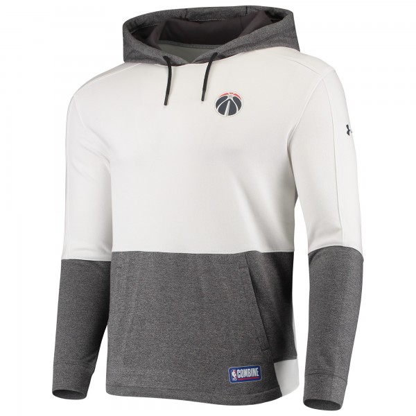Толстовка с капюшоном Washington Wizards Under Armour Combine Baseline Layer Performance - White - фирменная одежда NBA