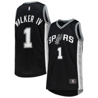 Детская игровая майка Lonnie Walker San Antonio Spurs Alternate Fast Break Replica Team - Statement Edition - Black
