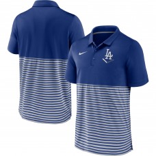 Los Angeles Dodgers Nike Royal/Gray Home Plate Striped Polo