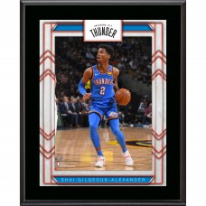 Плакат Oklahoma City Thunder Shai Gilgeous-Alexander Authentic 10.5 x 13 Sublimated Player