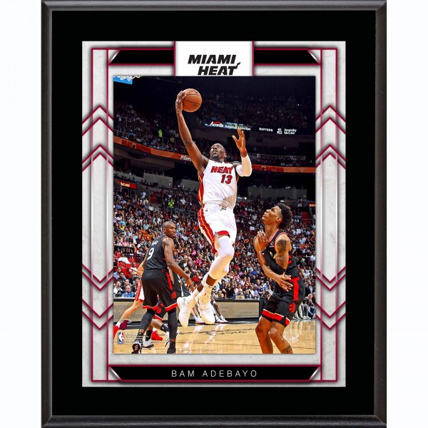 Miami Heat Bam Adebayo Authentic 10.5 x 13 Sublimated Player Plaque