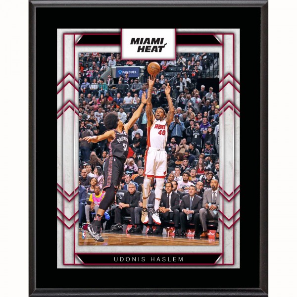 Miami Heat Udonis Haslem Authentic 10.5 x 13 Sublimated Player Plaque