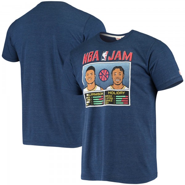 Футболка Jrue Holiday/Zion Williamson New Orleans Pelicans Homage NBA Jam - Navy