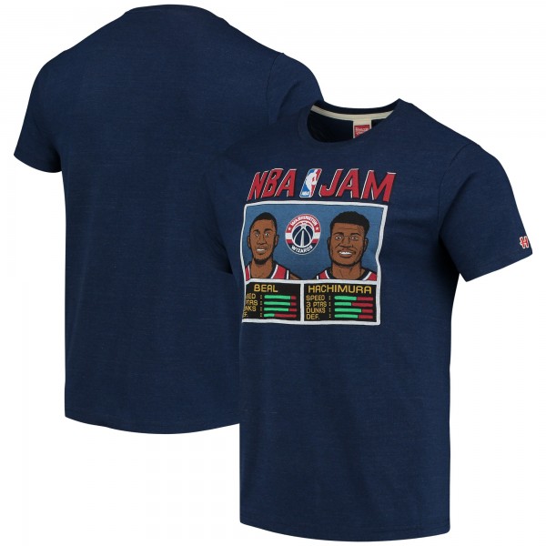 Футболка Bradley Beal/Rui Hachimura Washington Wizards Homage NBA Jam - Heathered Navy