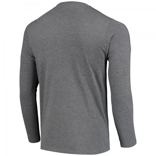 Футболка с длинным рукавом Washington Wizards Sportiqe Tri-Blend The District Logo - Heathered Gray