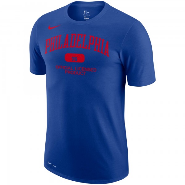 Футболка Philadelphia 76ers Nike Essential Heritage Performance - Royal