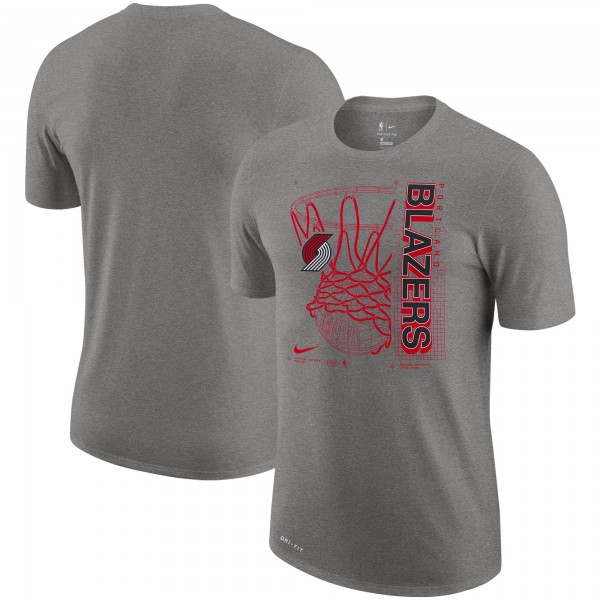 Футболка Portland Trail Blazers Nike Essential Hoop Performance - Heathered Gray