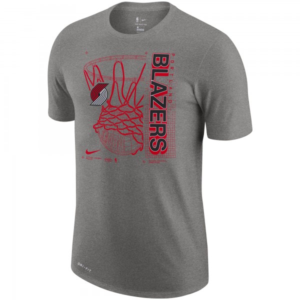 Футболка Portland Trail Blazers Nike Essential Hoop Performance - Heathered Gray