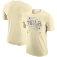 Футболка Philadelphia 76ers Nike Courtside Chrome - Cream
