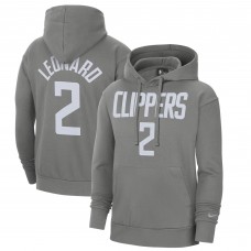Толстовка с капюшоном Kawhi Leonard LA Clippers Nike 2020/21 Earned Edition - Gray