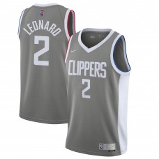 Игровая форма Kawhi Leonard LA Clippers Nike 2020/21 Swingman Gray - Earned Edition