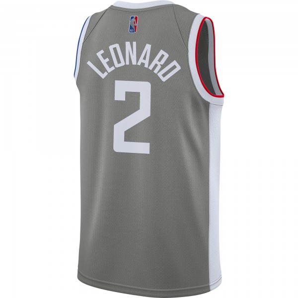 Игровая майка Kawhi Leonard LA Clippers Nike 2020/21 Swingman Gray - Earned Edition - оригинальная джерси НБА