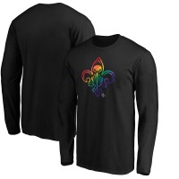 Футболка с длинным рукавом New Orleans Pelicans Team Pride Logo - Black