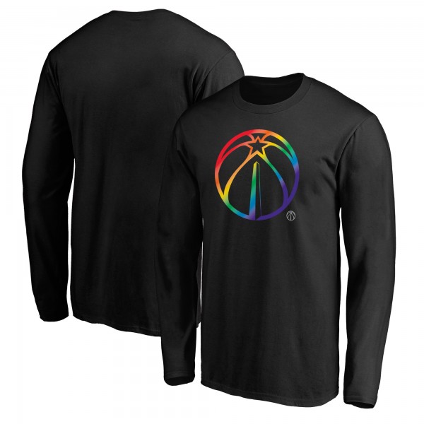 Футболка с длинным рукавом Washington Wizards Team Pride Logo - Black