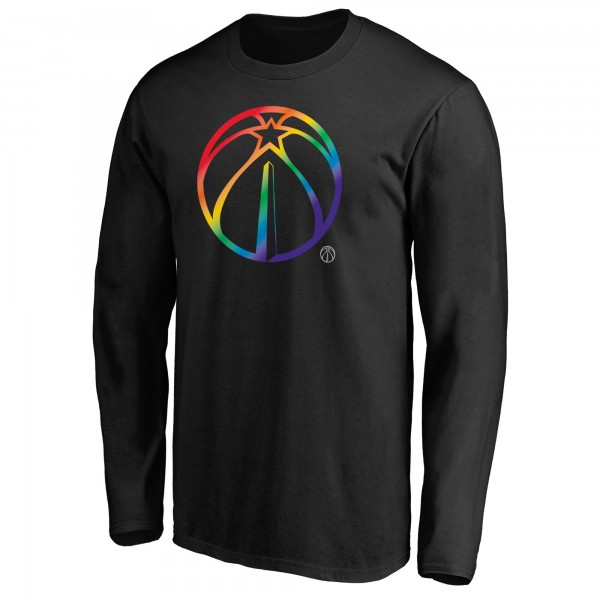 Футболка с длинным рукавом Washington Wizards Team Pride Logo - Black