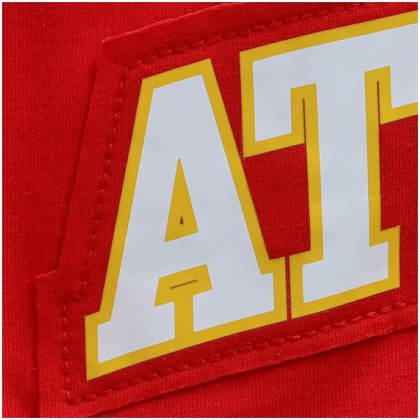 Толстовка с капюшоном Atlanta Hawks Linear Logo Comfy Colorblock - Red/Black - фирменная одежда NBA