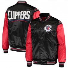 Куртка на кнопках LA Clippers Starter The Enforcer Varsity Satin - Black/Red
