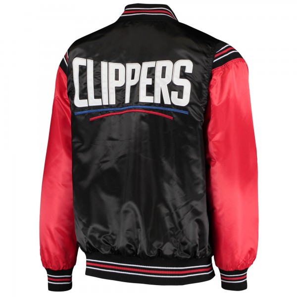 Куртка на кнопках LA Clippers Starter The Enforcer Varsity Satin - Black/Red