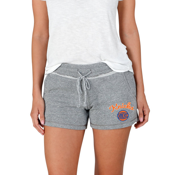 Женская Шорты New York Knicks Concepts Sport Gray Mainstream Terry