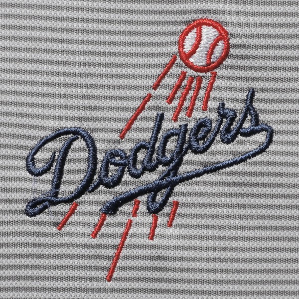 Кофта на короткой молнии Los Angeles Dodgers Levelwear Orion Historic Logo Raglan - Gray