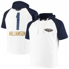 Толстовка с коротким рукавом Zion Williamson New Orleans Pelicans - White/Navy