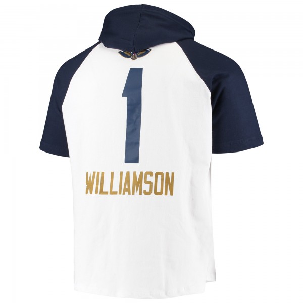 Толстовка с коротким рукавом Zion Williamson New Orleans Pelicans - White/Navy - фирменная одежда NBA