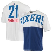 Футболка Joel Embiid Philadelphia 76ers Yoke - White