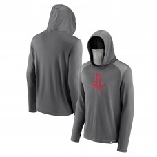 Толстовка с капюшоном Houston Rockets Rally On with Face Covering - Gray