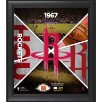 Houston Rockets Fanatics Authentic Framed 15 x 17 Team Impact Collage with a Piece of Game-Used Basketball - Limited Edition of 500
