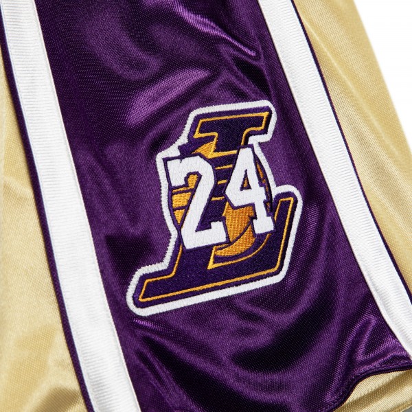 Шорты Kobe Bryant Los Angeles Lakers Mitchell & Ness Hall of Fame Class of 2020 Authentic Hardwood Classics - Gold - спортивная одежда НБА