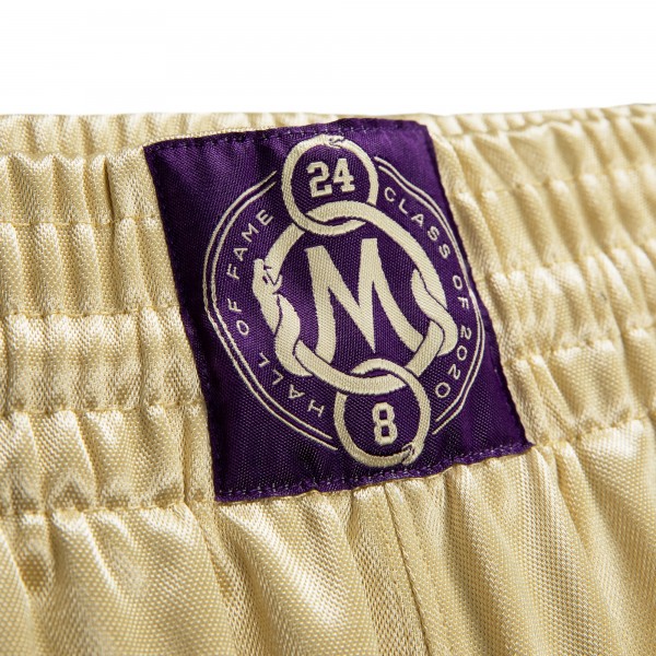 Шорты Kobe Bryant Los Angeles Lakers Mitchell & Ness Hall of Fame Class of 2020 Authentic Hardwood Classics - Gold - спортивная одежда НБА