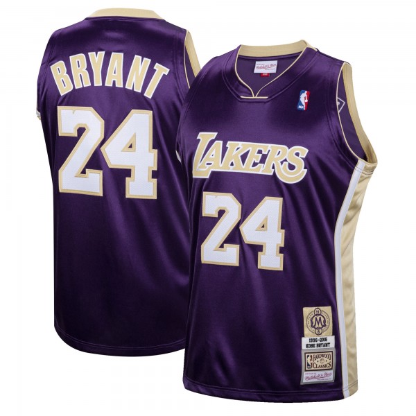 Игровая джерси Kobe Bryant Los Angeles Lakers Mitchell & Ness Hall of Fame Class of 2020 #24 Authentic Hardwood Classics - Purple