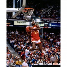 Autographed Atlanta Hawks Dominique Wilkins Fanatics Authentic 16 x 20 1988 Dunk Contest Two Hand Reverse Dunk Photograph