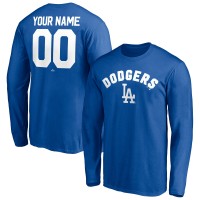 Los Angeles Dodgers Royal Personalized Winning Streak Name & Number Long Sleeve T-Shirt