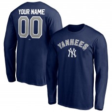 New York Yankees Navy Personalized Winning Streak Name & Number Long Sleeve T-Shirt