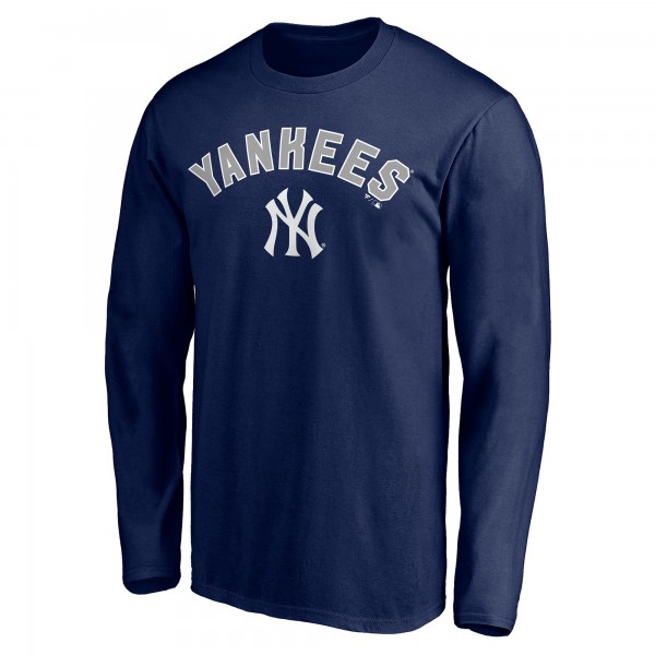 New York Yankees Navy Personalized Winning Streak Name & Number Long Sleeve T-Shirt
