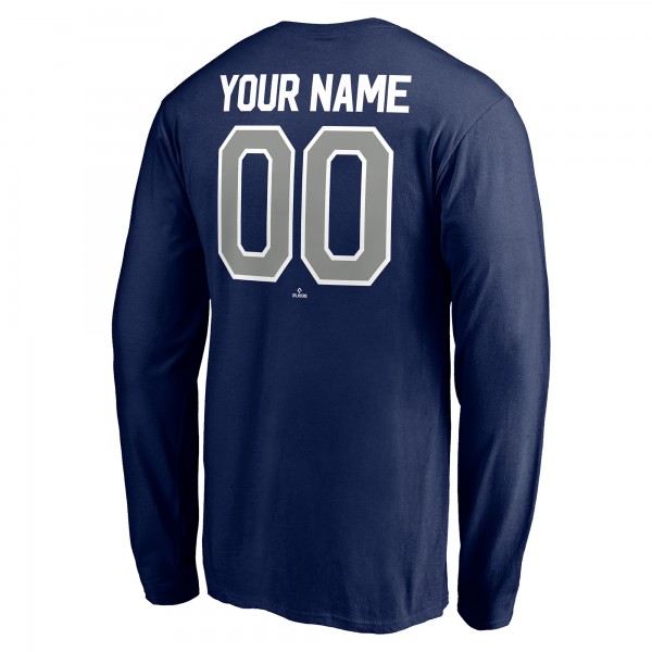 New York Yankees Navy Personalized Winning Streak Name & Number Long Sleeve T-Shirt