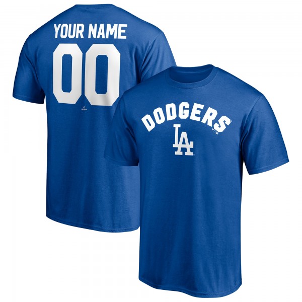 Los Angeles Dodgers Royal Personalized Team Winning Streak Name & Number T-Shirt