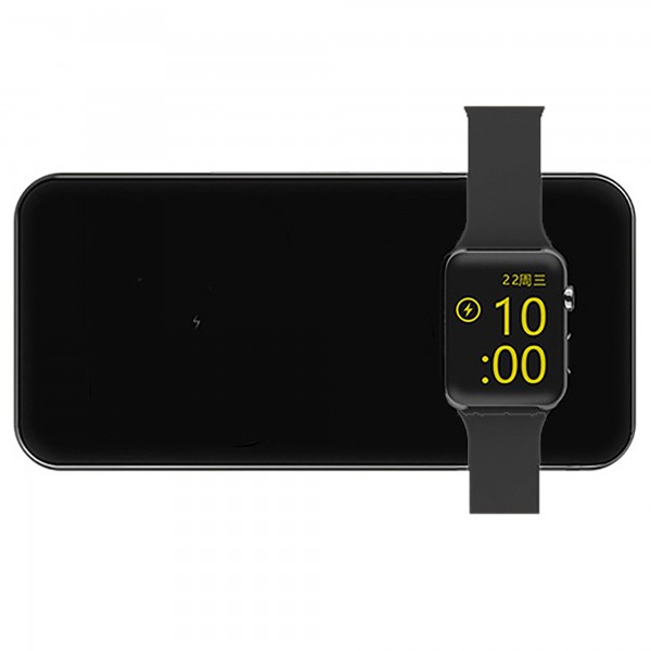 Detroit Pistons 3-in-1 Glass Wireless Charge Pad - Black