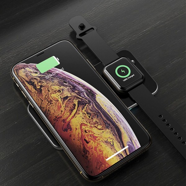 Detroit Pistons 3-in-1 Glass Wireless Charge Pad - Black